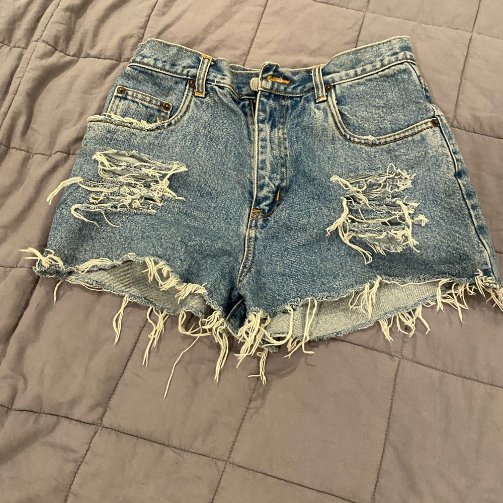 Jean shorts high waste